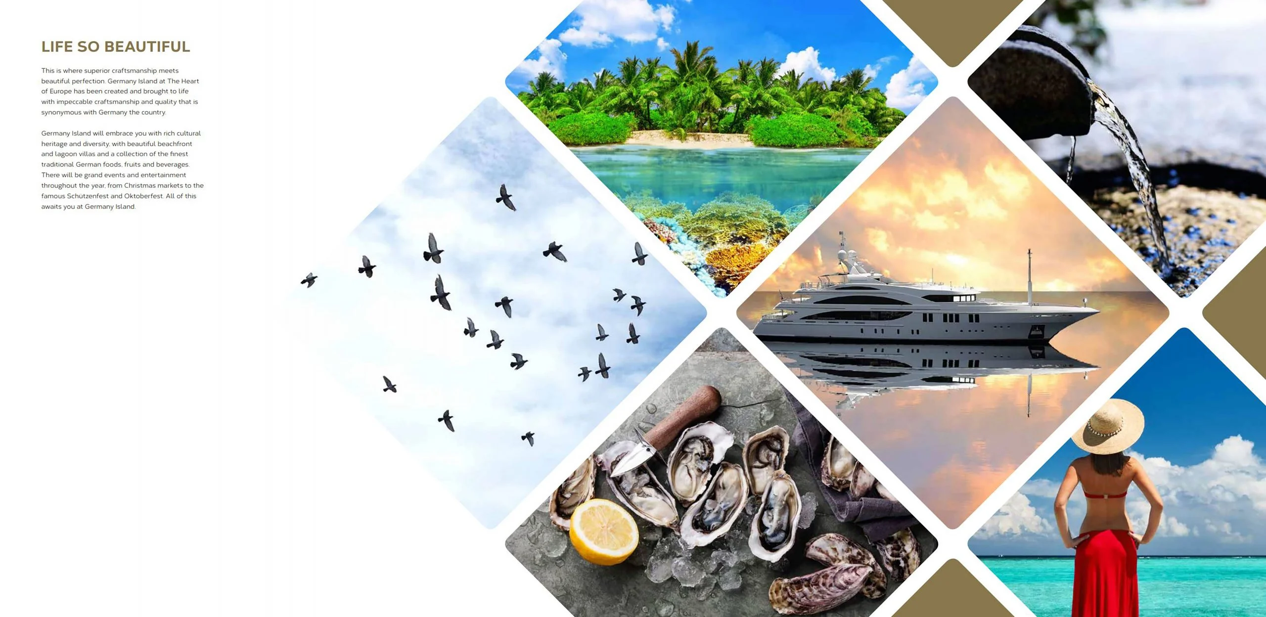 Germany Villas resort style facilities in the Heart of Europ, World Islands. Dubai